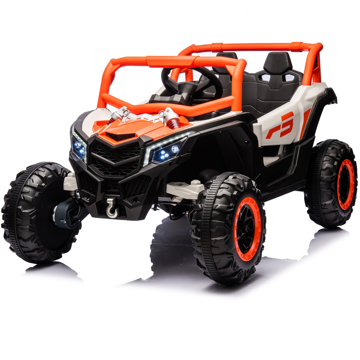JOYRACER 24V 4×150W Off-Road UTV Ride-On Car w/ Remote | 2-Seater