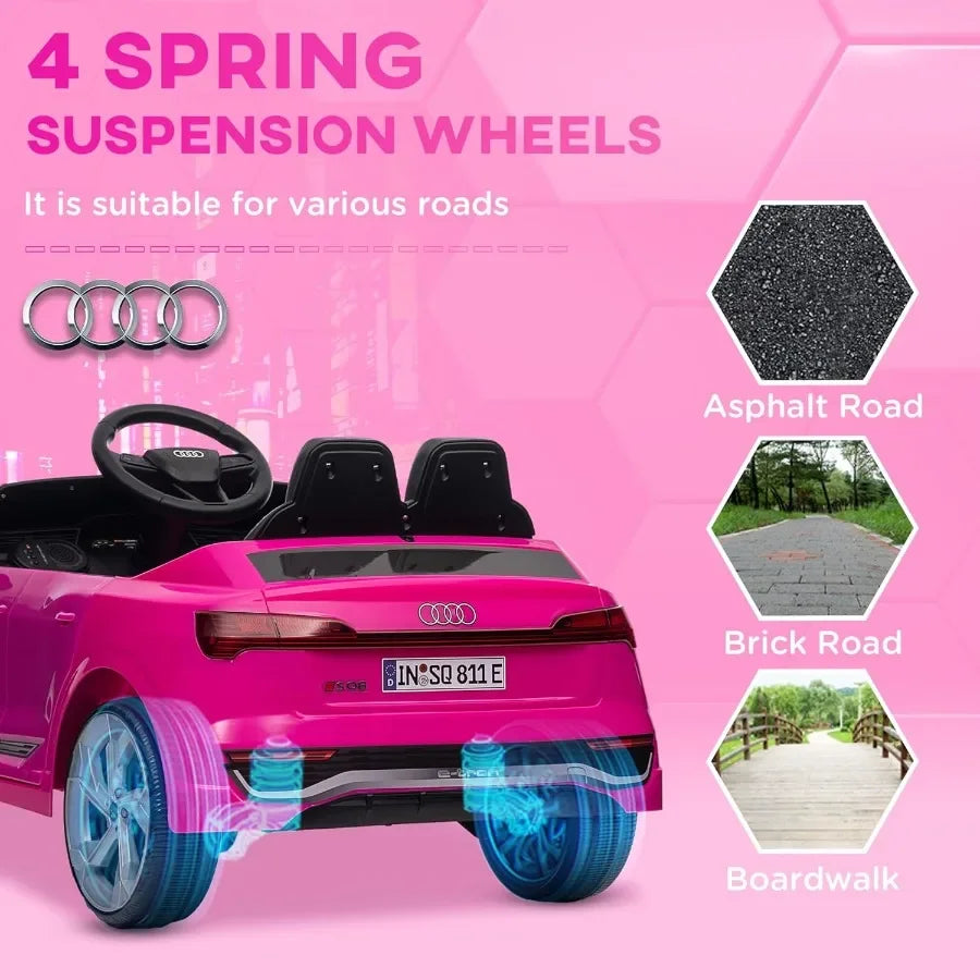 Licensed Audi Q8 e-tron Sportback 12V Ride-On Car | Remote Control | Kids Rider