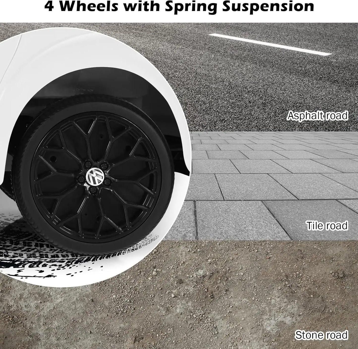 Volkswagen Beetle 12V Kids Ride-On Car w/ Remote | 1-Seater