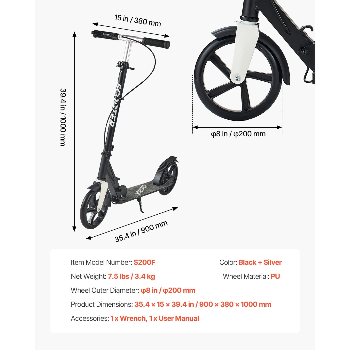 2 - Wheel Kick Scooter for Kids, Teens & Adults | Adjustable Handlebar | Kids Rider