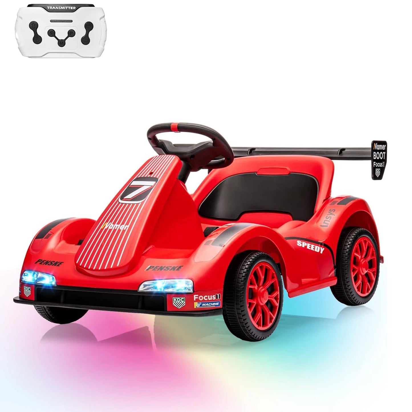 6V Kids Electric Drift Kart with Remote & LED Lights | Kids Rider(Age : 3-6)