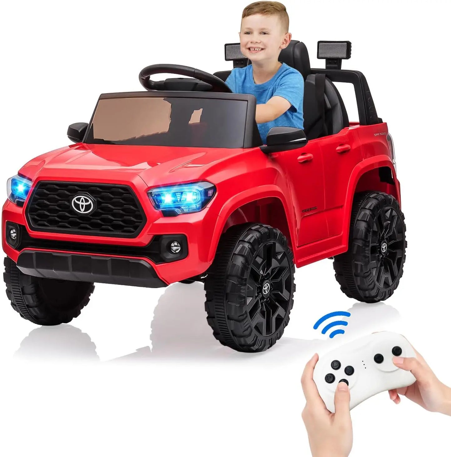 Licensed 12V Toyota Ride-On Truck/SUV for Kids w/ Parent Control Remote | (Age - 3 to 8 Years Kids)