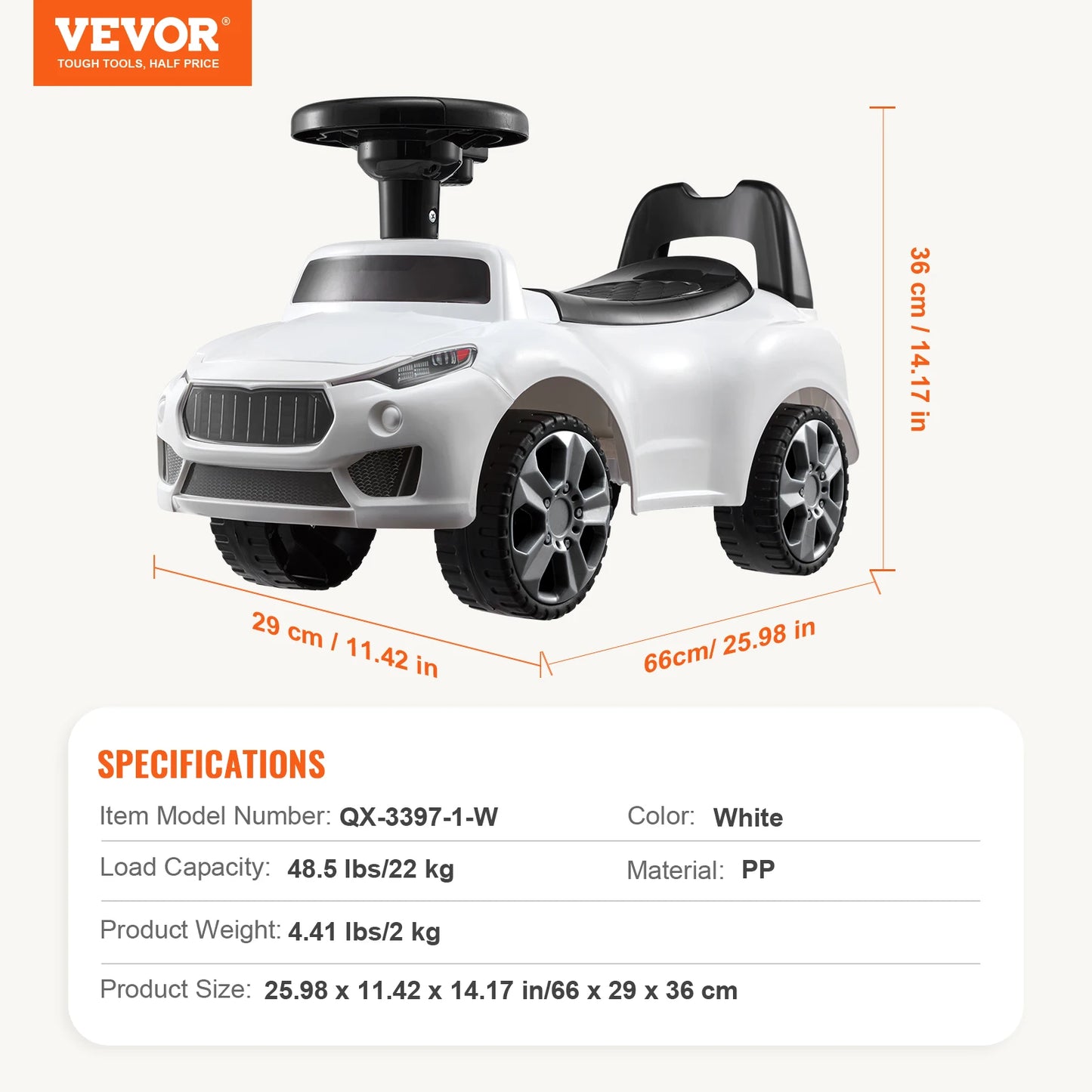 SucceBuy Kids Ride-On Push Car for Toddlers with Music & Steering | Kids Rider(Age 1 to 3 Yeras)