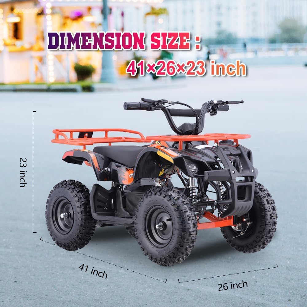 36V Electric ATV Dirt Quad for Kids | 4-Wheel Drive