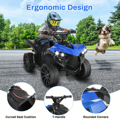 Kids Electric Quad ATV with Headlights & Pedal Accelerator - 36V Power | All-Terrain - Ideal Birthday/Christmas/Hallowen Gift