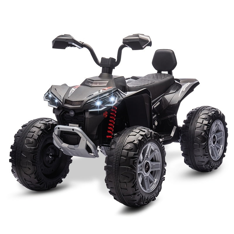 24V Kids Electric ATV for Kids | 4-Wheeler Drive ATV | Battery Powered Electric Vehicle for Kids | Music,Spring Suspension