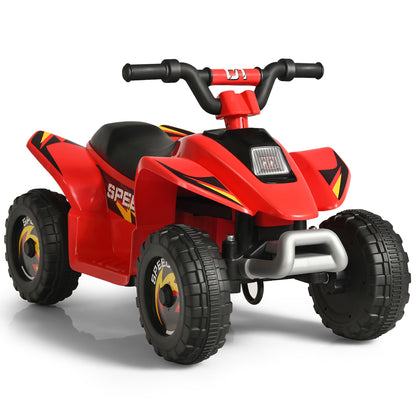 HOMASIS 4WD Kids Electric Quad ATV w/ Parent Lock & Charger | Red