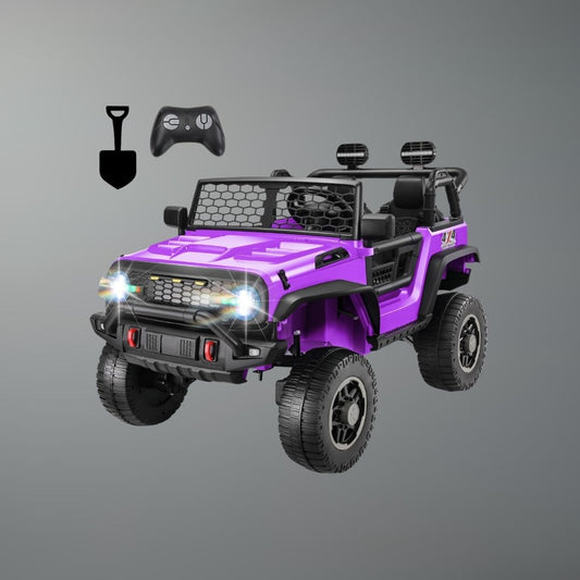 24V 2-Seater Kids RC Ride-On Jeep w/ Dual Motors & Remote