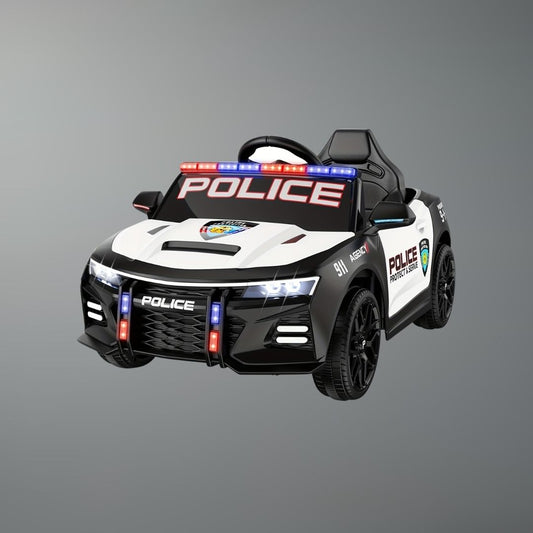 12V Kids Ride On Police Car w/ Remote, Siren & Music | Best for 3-7 Years Old Kid