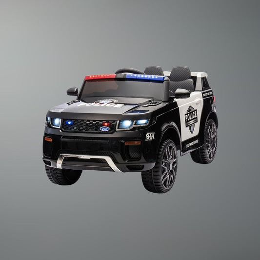 12V Kids Police Truck Ride-On Car for Kids w/ Remote, Siren & Lights | 1-Seater