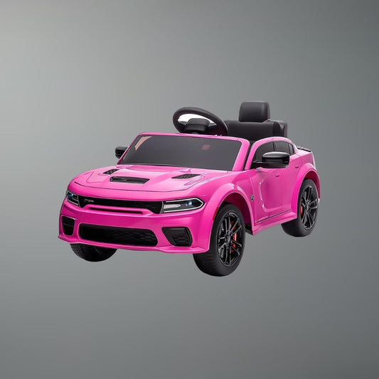 12V Licensed Dodge Charger SRT Hellcat Kids Ride-On Car | ( for 3-8 Years Kid)