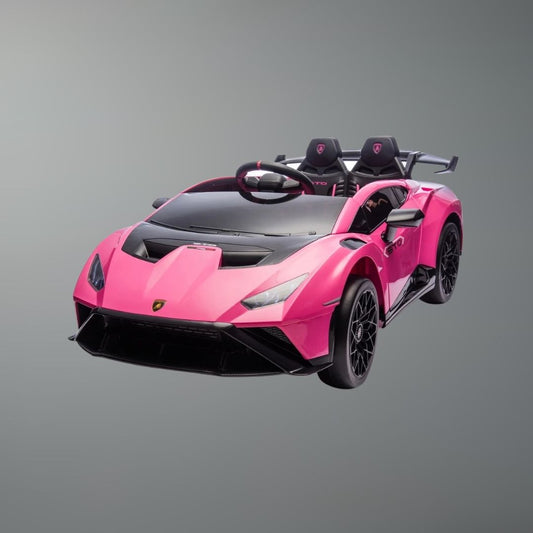 24V Licensed Lamborghini Huracan STO Ride On Super Car 360° Spin Drift LED Music - Best Gift for Kids