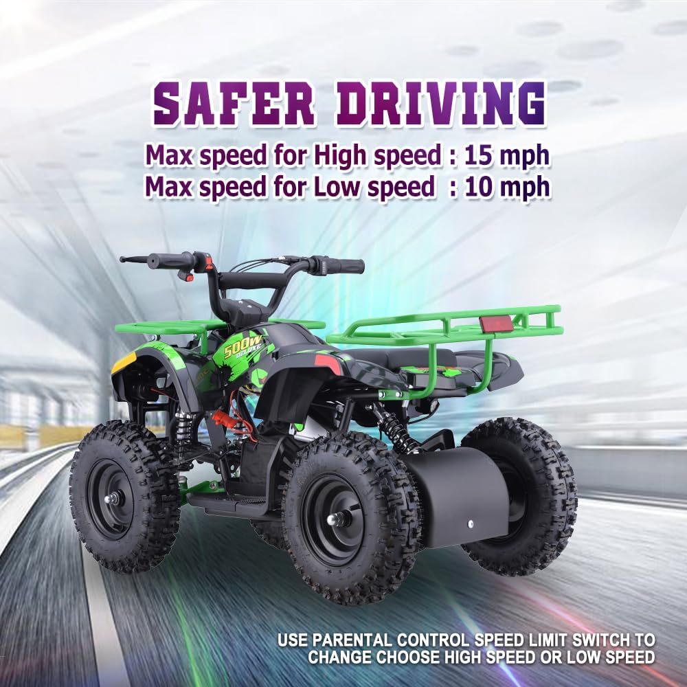 36V Electric ATV Dirt Quad for Kids | 4-Wheel Drive