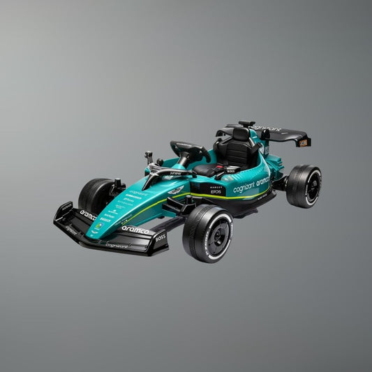 12V Aston Martin F1 Kids Ride-On Car with Parent Control | Real F1 Driving Car(4-12 Years Kid)