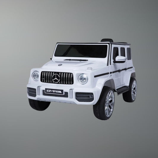 12V Mercedes-AMG White Kids Ride-On Car w/ Remote & Suspension