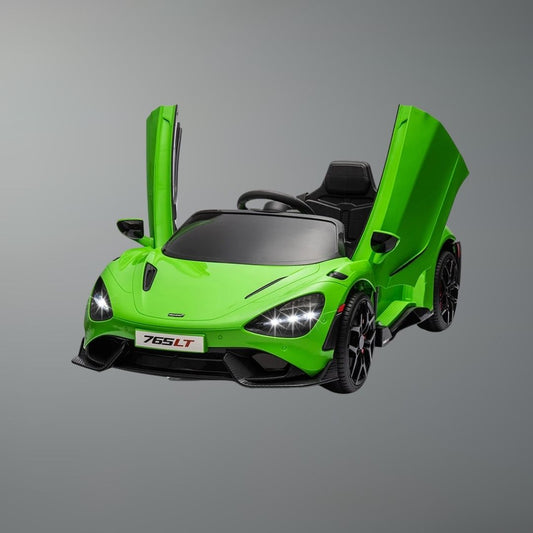 12V Licensed McLaren 765LT Kids Ride-On Car w/ Hydraulic Doors | Real Kids Driving Car