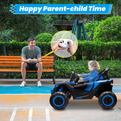 JOYRACER 24V 600W 4WD UTV Ride-On Car w/ Remote | 2-Seater