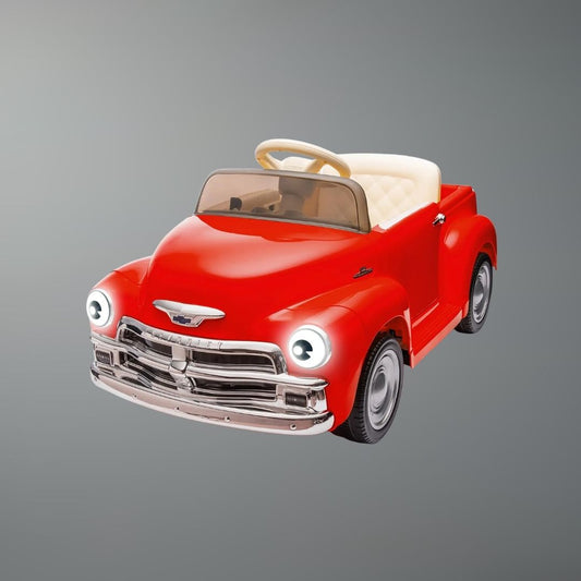 12V Vintage Retro Kids Ride-On Car with Suspension & Lights | Kids Rider(Age - 3 to 8 Years)