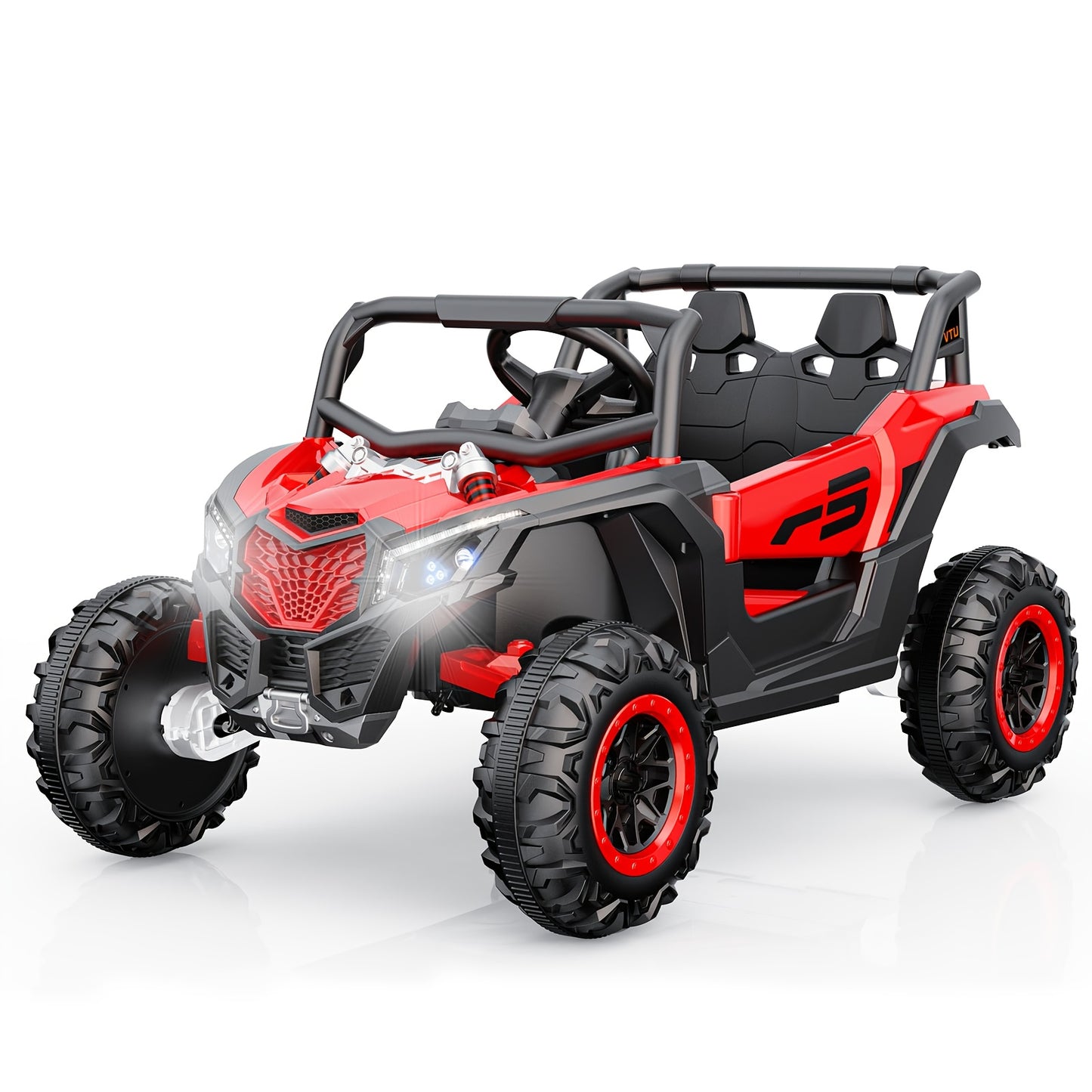 12V Ride on UTV Car, Licensed Can-Am Electric Off-Road UTV Car - 4WD