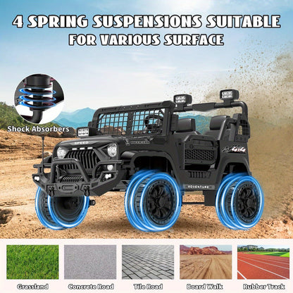 Lil Drivers 24V 2-Seater Ride-On Jeep w/ Remote & 22” Seat | 4WD