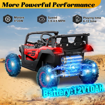 12V Ride on UTV Car, Licensed Can-Am Electric Off-Road UTV Car - 4WD