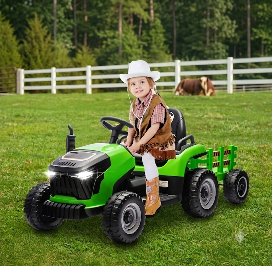 24V Kids Ride-On Tractor | 2 Seater with Parent Remote | Kids Rider