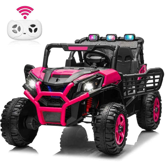 24V XL 2-Seater Kids Ride-On UTV 4WD w/ Remote | Off-Road UTV w/Long-Endurance Battery Power