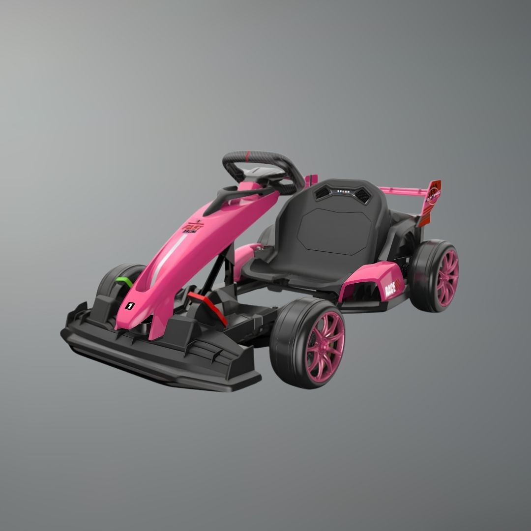 Go Kart for Kids - 24V Drift Cart with 300W Motors, EVA Tires & Parent-Safety