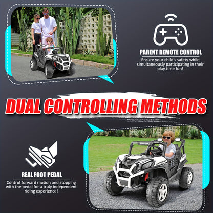Lil Drivers 24V 4×200W Off-Road Buggy Ride-On Car w/ Remote | 2-Seater