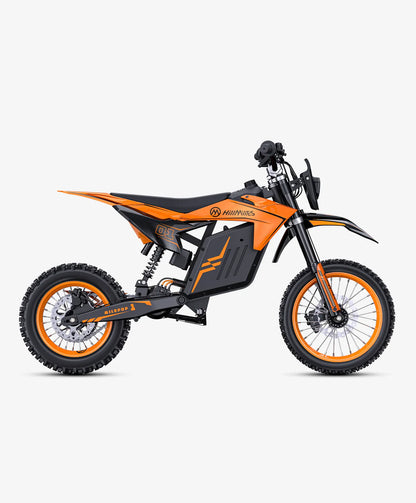 48V HillMiles MilePop Electric Dirt Bike for Teens Adults with Dual Suspension, Hydraulic Brakes, Off-Road Tires
