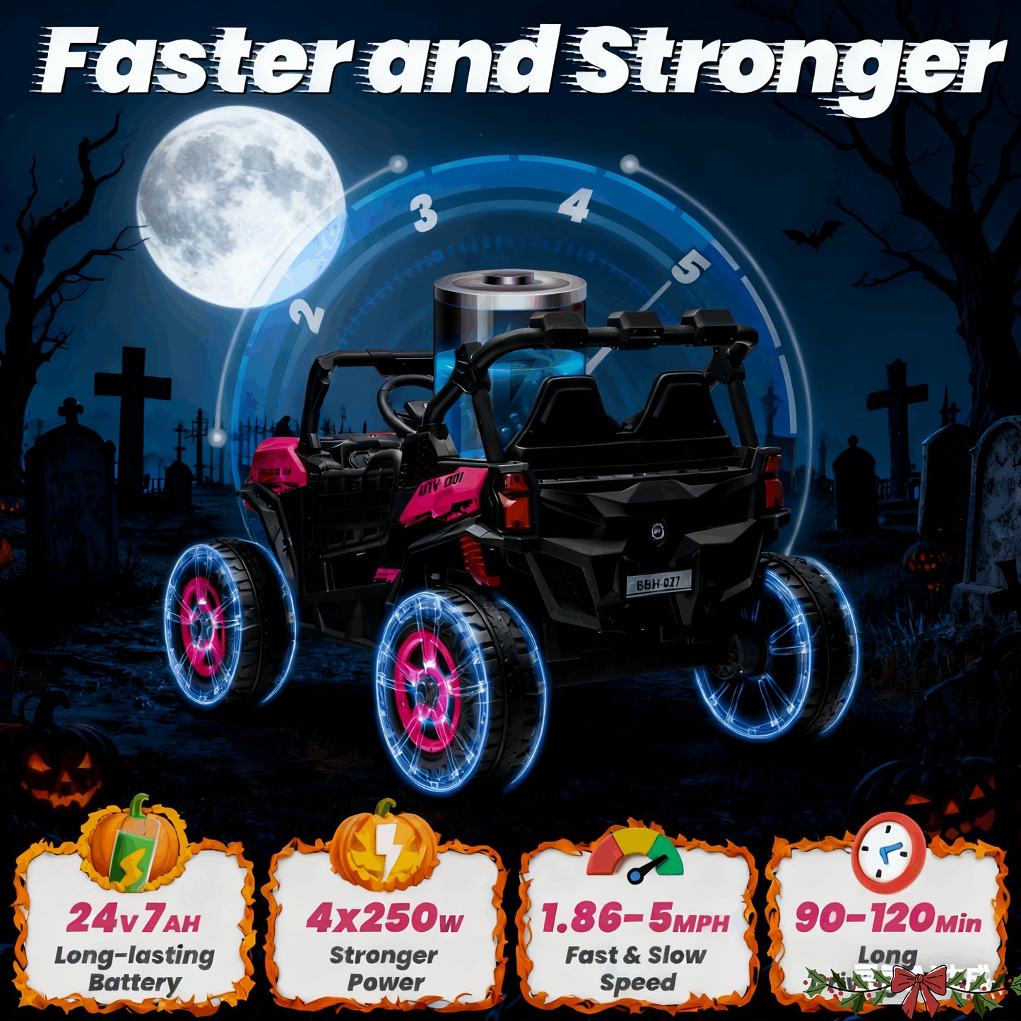 JOYRACER 24V XL Kids UTV | 4WD, Parent Remote, 2-Seater | The Ultimate Adventure Ride!