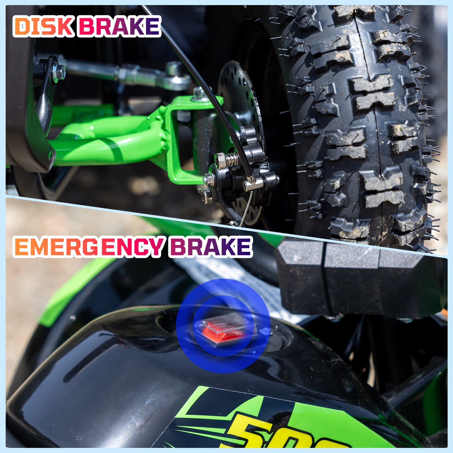 36V Electric ATV Dirt Quad for Kids | 4-Wheel Drive