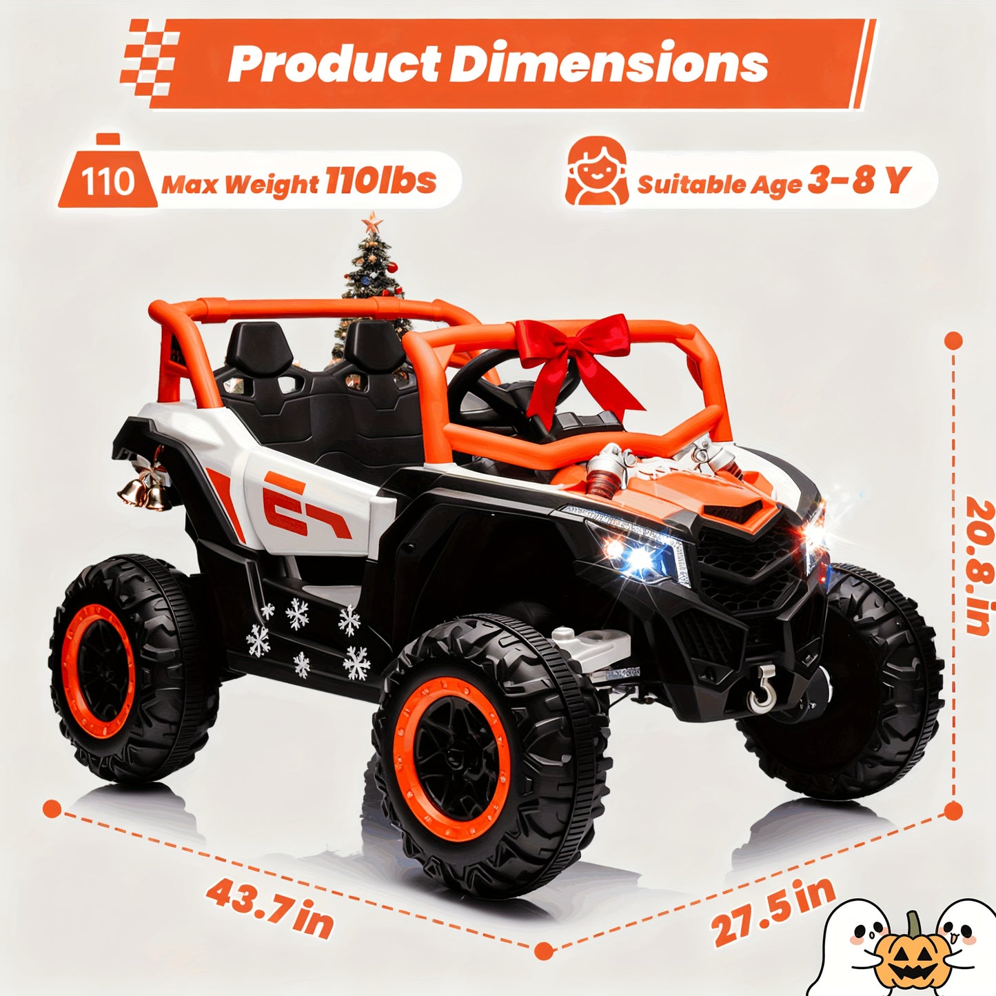 24V Battery-Powered Ride On UTV for Kids & Teens - All-Terrain Off-Road UTV