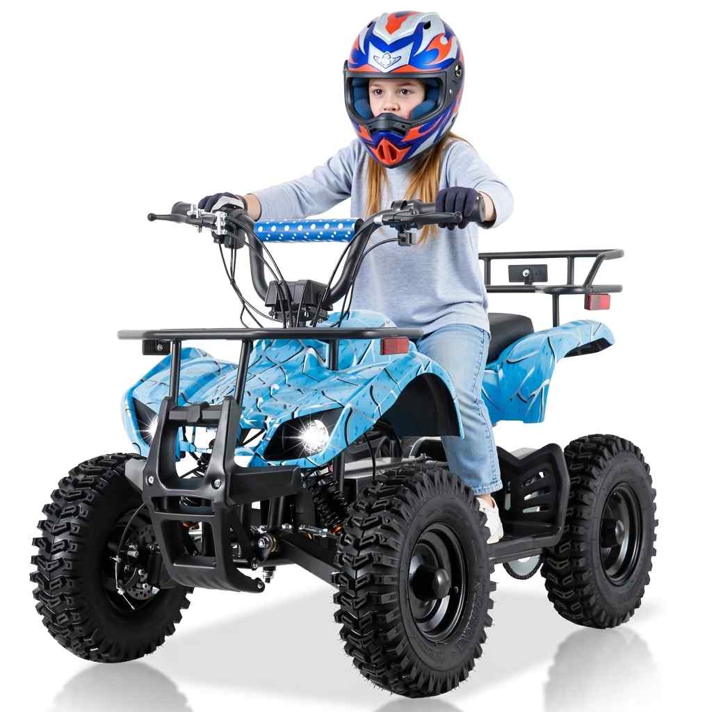 36V Electric ATV Dirt Quad Ride On for Kids - 4-Wheeled Drive 500W Powerful Motor With Real Tyres | All Terrain Off Road Drive