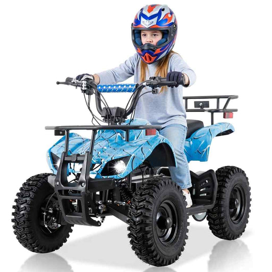 36V Electric ATV Dirt Quad Ride On for Kids - 4-Wheeled Drive 500W Powerful Motor With Real Tyres | All Terrain Off Road Drive