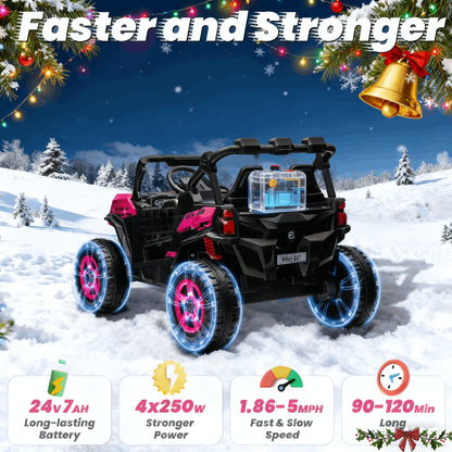 JOYRACER 24V XL Kids UTV | 4WD, Parent Remote, 2-Seater | The Ultimate Adventure Ride!