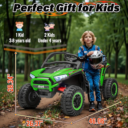 JOYRACER 24V 4WD UTV Ride-On Car w/ Remote & MP3 | 2-Seater