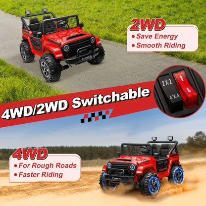 Lil Drivers 24V XL 4WD Ride-On Jeep w/ Remote & 20” Seat | 2-Seater