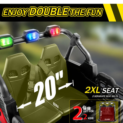 24V Children's Off-road ATV | 2-seater Car