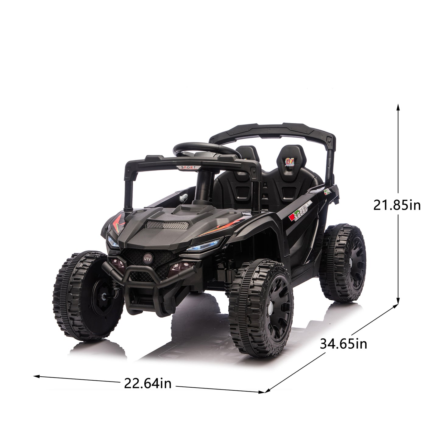 24V Kids UTV | Dual 80W Motors, Suspension & Remote | Kids Rider