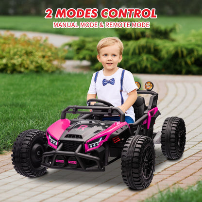 24V Electric UTV Ride-On Buggy for Big Kids( 5+ Years) - All-Terrain Kids UTV