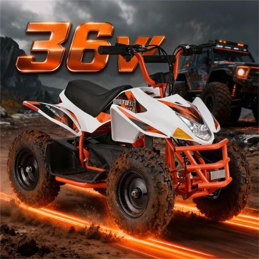 Lil Drivers 36V 500W Electric Beach ATV w/ Dual Suspension & 4 Wheel Drive - For Big Kids & Adults
