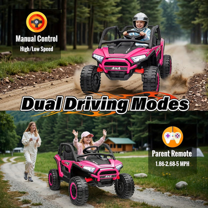 24V - [Dual Drive] XL 2 - Seater Ride On ATV for Big Kids - 4WD