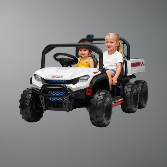 24V 4WD Kids Dump Truck Ride-On | 2-Seater with Remote | Kids Rider(Age: 3-12 Years)