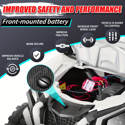 Lil Drivers 24V 4×200W Off-Road Buggy Ride-On Car w/ Remote | 2-Seater