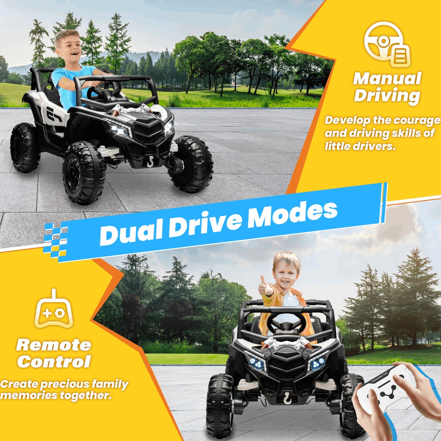 24V Ride On UTV for Kids W/Remote Control | Off-Road UTV