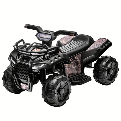 6V Kids Quad ATV w/ Push-Button Go & Treaded Tires - 4-Wheeler Quad ATV