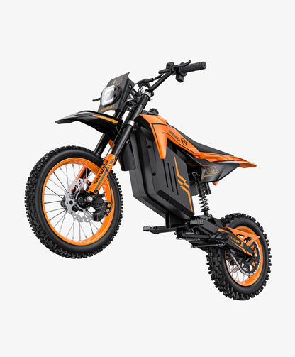 48V HillMiles MilePop Electric Dirt Bike for Teens Adults with Dual Suspension, Hydraulic Brakes, Off-Road Tires