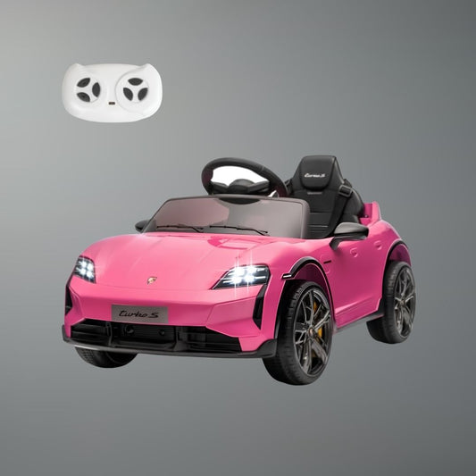 12V Licensed Porsche Taycan Kids Ride-On Car w/ Parent Remote (Age: 2 to 7Y)