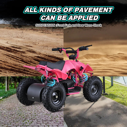 Hoverheart 36V 500W Electric ATV Dirt Quad w/ Disc Brakes | 15 mph